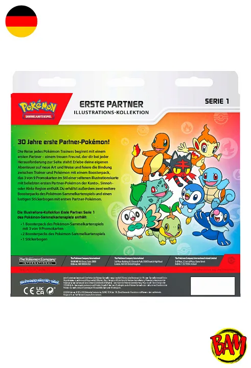 Pokémon TCG: Erste Partner Illustrations-Kollektion | Serie 1 (30 Jahre Jubiläum)
