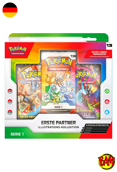 Pokémon TCG: Erste Partner Illustrations-Kollektion | Serie 1 (30 Jahre Jubiläum)