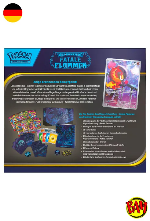Pokémon TCG: Top Trainer Box Fatale Flammen (TTB)
