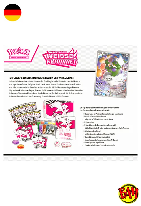 Pokémon TCG: Top Trainer White Flare Bolt (ETB)