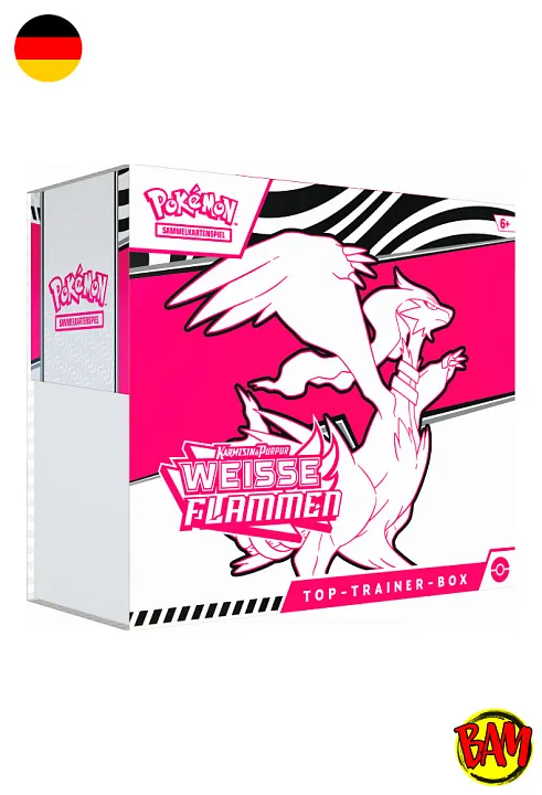 Pokémon TCG: Top Trainer Box Weisse Flammen (Karmesin & Purpur KP10.5)