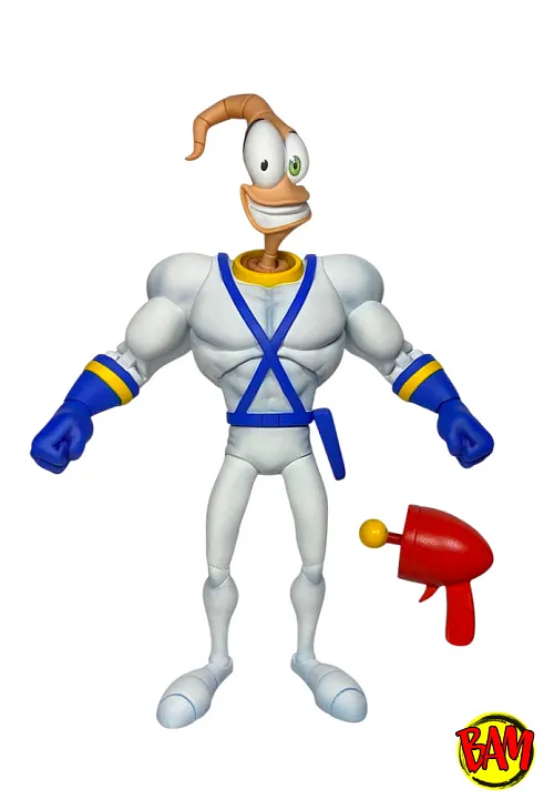 Premium DNA Toys: Earthworm Jim und Snot Actionfigur (Wave 1)