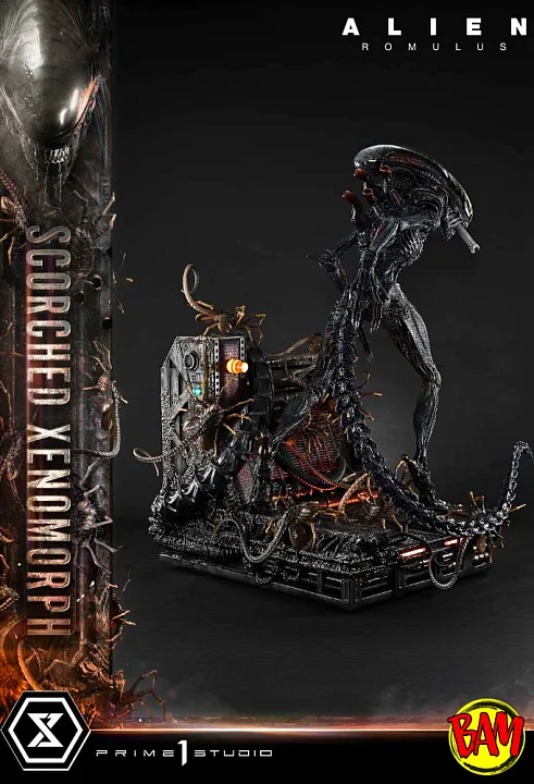 Prime 1 Studio: Scorched Xenomorph Museum Masterline XL (Alien Romulus)