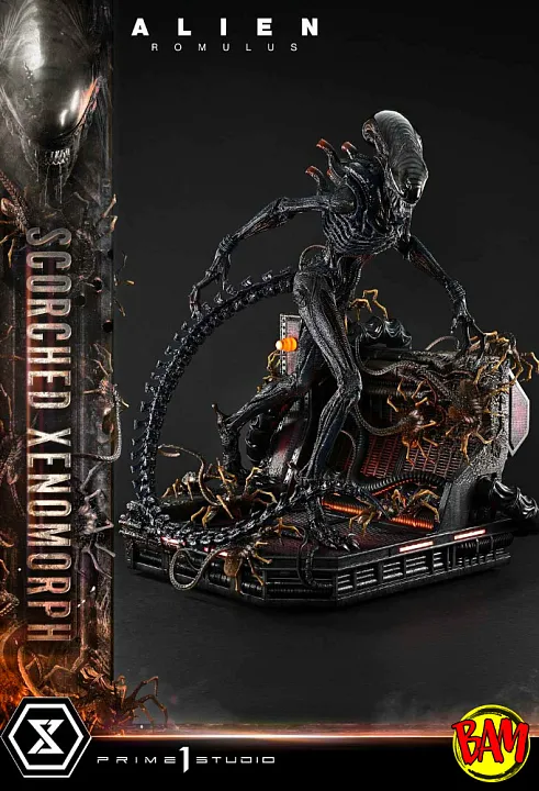 Prime 1 Studio: Scorched Xenomorph Museum Masterline XL (Alien Romulus)