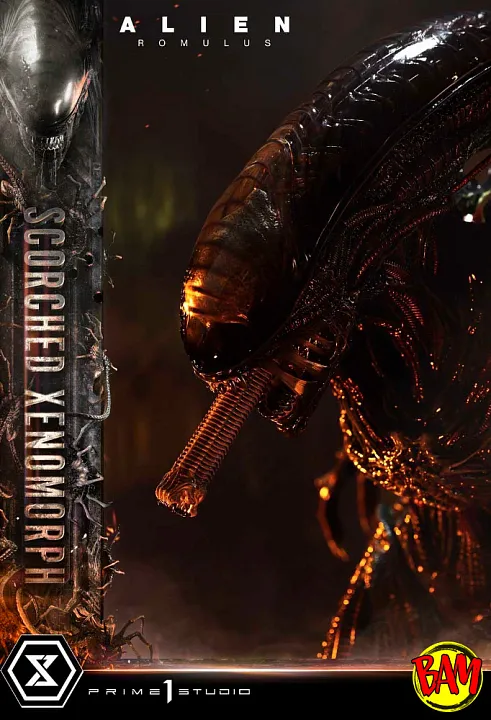 Prime 1 Studio: Scorched Xenomorph Museum Masterline XL (Alien Romulus)