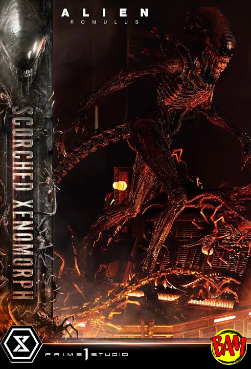 Prime 1 Studio: Scorched Xenomorph Museum Masterline XL (Alien Romulus)