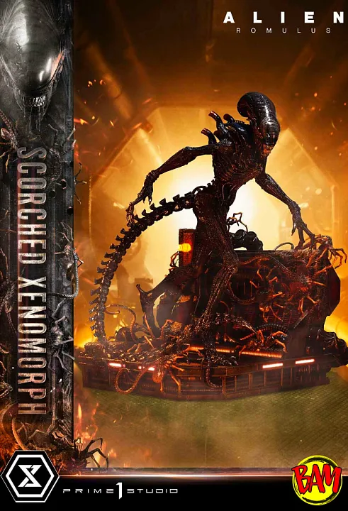 Prime 1 Studio Scorched Xenomorph Museum Masterline XL Alien Romulus