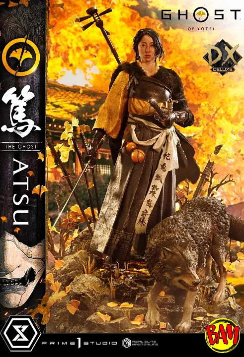 Prime 1 Studio: Real Elite Masterline Atsu Statue (Ghost of Yōtei) Deluxe Bonus Version