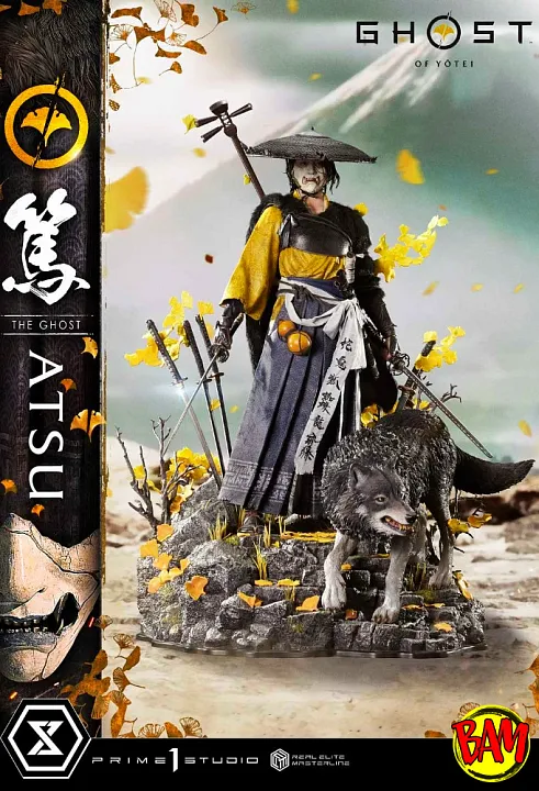 Prime 1 Studio: Real Elite Masterline Atsu Statue (Ghost of Yōtei) Deluxe Bonus Version