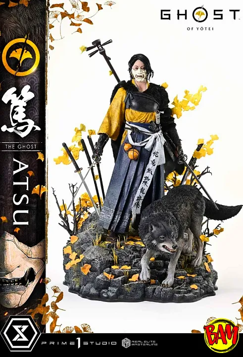 Prime 1 Studio: Real Elite Masterline Atsu Statue (Ghost of Yōtei)