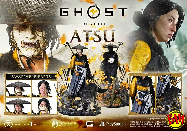 Prime 1 Studio: Real Elite Masterline Atsu Statue (Ghost of Yōtei)
