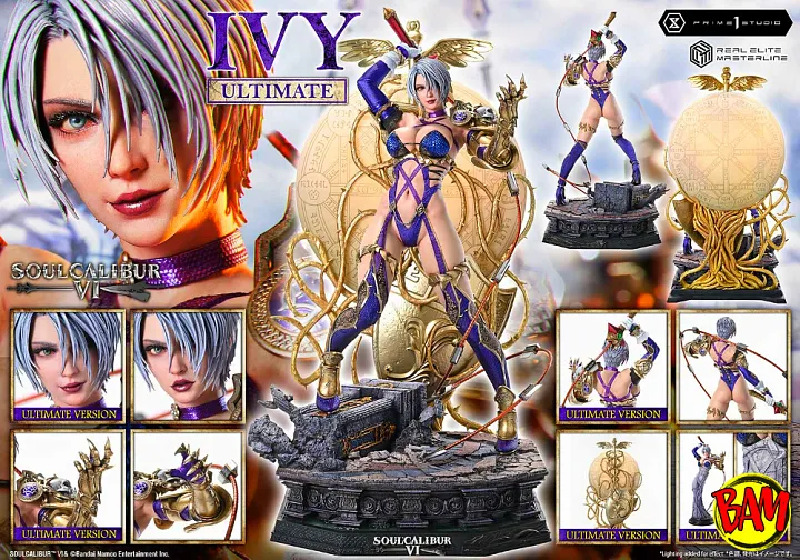 Prime 1 Studio: Real Elite Masterline Ivy Statue (SOULCALIBUR VI) Ultimate Bonus Version
