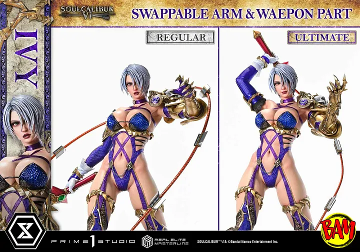 Prime 1 Studio: Real Elite Masterline Ivy Statue (SOULCALIBUR VI) Ultimate Bonus Version