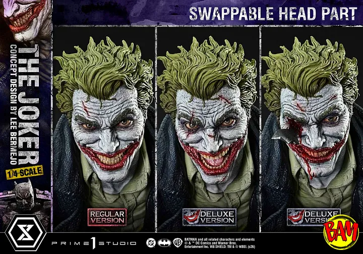 Prime 1 Studio: Ultra Premium Masterline The Joker Statue (Concept Design by Lee Bermejo) DX Bonus Version