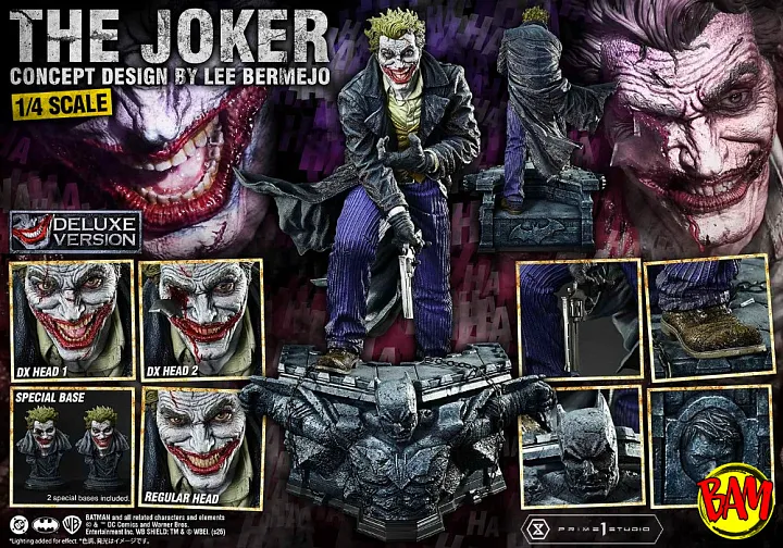 Prime 1 Studio: Ultra Premium Masterline The Joker Statue (Concept Design by Lee Bermejo) DX Bonus Version