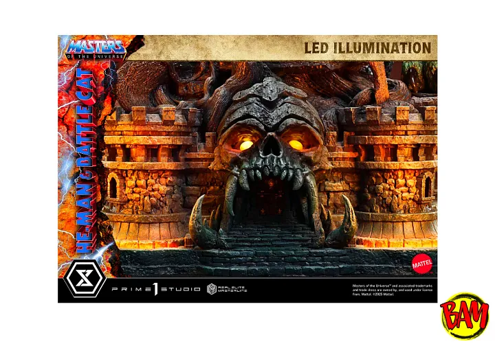 Prime 1 Studio: Real Elite Masterline He-Man & Battle Cat Statue (MOTU)