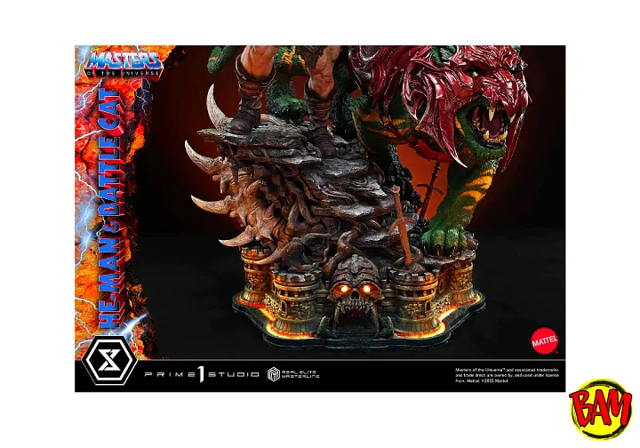 Prime 1 Studio: Real Elite Masterline He-Man & Battle Cat Statue (Motu) Ultimate Bonus Version