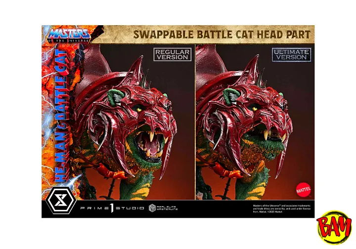 Prime 1 Studio: Real Elite Masterline He-Man & Battle Cat Statue (Motu) Ultimate Bonus Version