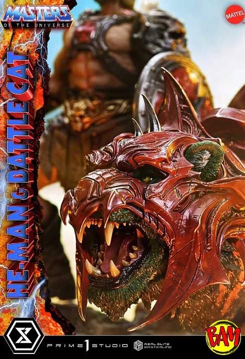 Prime 1 Studio: Real Elite Masterline He-Man & Battle Cat Statue (MOTU)