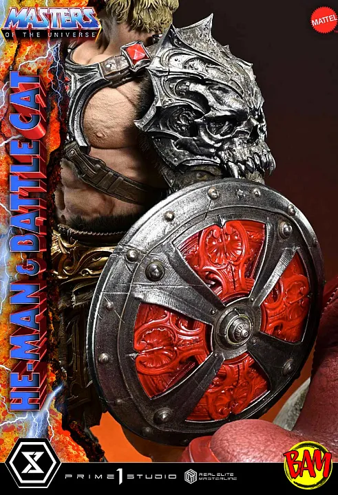 Prime 1 Studio: Real Elite Masterline He-Man & Battle Cat Statue (MOTU)