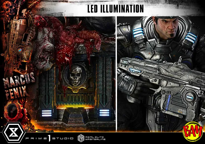 Prime 1 Studio: Real Elite Masterline Marcus Fenix Statue (Gears of War | Reloaded)