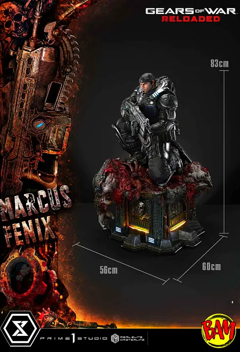 Prime 1 Studio: Real Elite Masterline Marcus Fenix Statue (Gears of War | Reloaded)