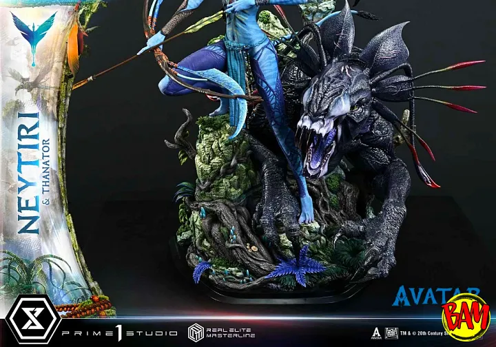 Prime 1 Studio: Real Elite Masterline Neytiri & Thanator Statue (Avatar)
