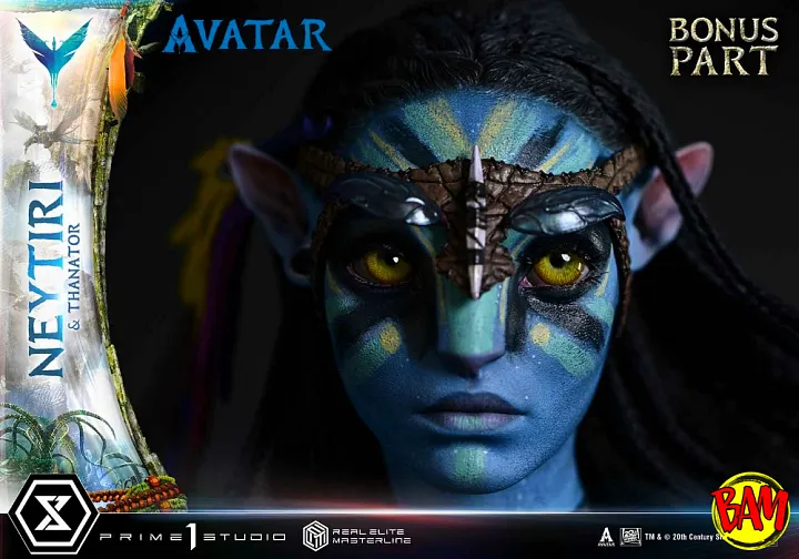 Prime 1 Studio: Real Elite Masterline Neytiri & Thanator Statue (Avatar) Bonus Version