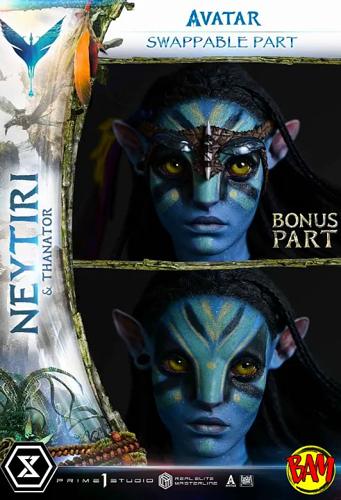 Prime 1 Studio: Real Elite Masterline Neytiri & Thanator Statue (Avatar) Bonus Version