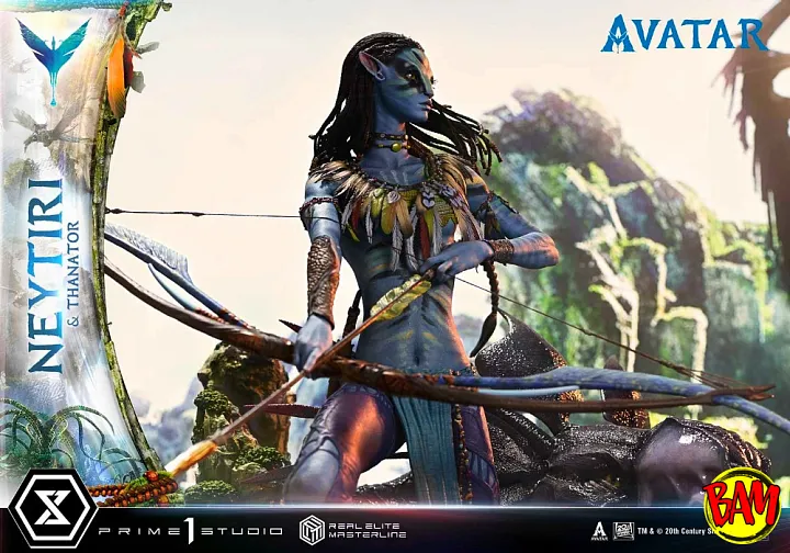 Prime 1 Studio: Real Elite Masterline Neytiri & Thanator Statue (Avatar)