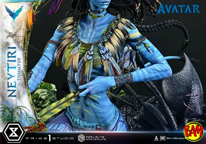 Prime 1 Studio: Real Elite Masterline Neytiri & Thanator Statue (Avatar)