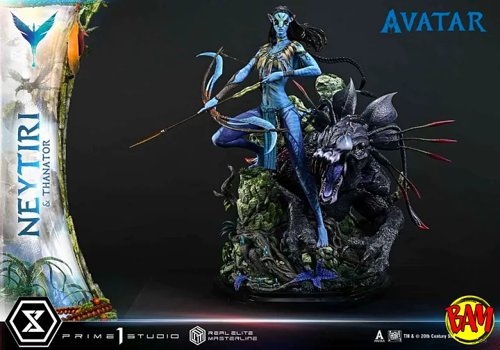 Prime 1 Studio: Real Elite Masterline Neytiri & Thanator Statue (Avatar)
