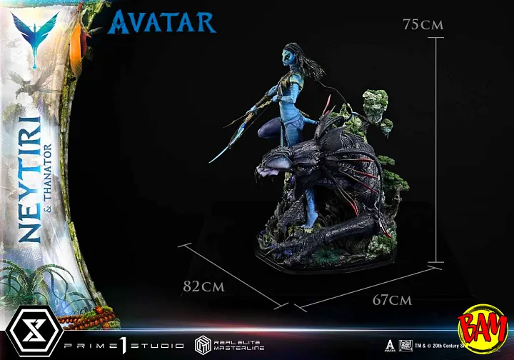 Prime 1 Studio: Real Elite Masterline Neytiri & Thanator Statue (Avatar)