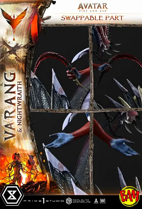 Prime 1 Studio: Real Elite Masterline Varang & Nightwraith Statue Bonus Version (Avatar | Fire and Ash)