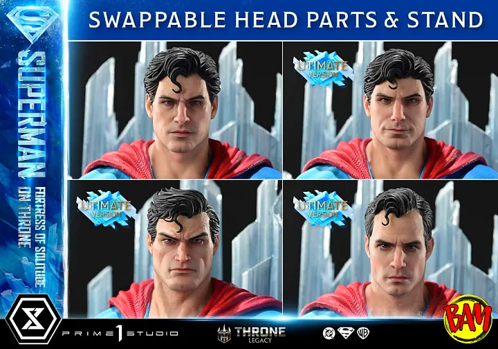 Prime 1 Studio: Superman Throne Legacy Statue Ultimate Bonus Version (Fortress of Solitude)