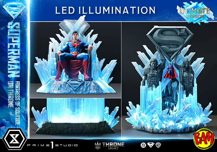 Prime 1 Studio: Superman Throne Legacy Statue Ultimate Bonus Version (Fortress of Solitude)