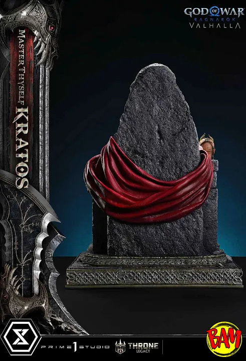 Prime 1 Studio: Throne Legacy Master Thyself Kratos Statue (God of War | Ragnarok)