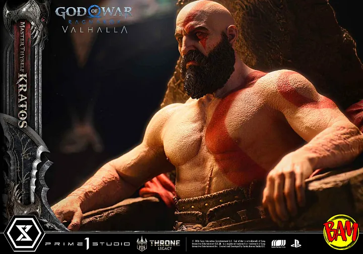 Prime 1 Studio: Throne Legacy Master Thyself Kratos Statue (God of War | Ragnarok)