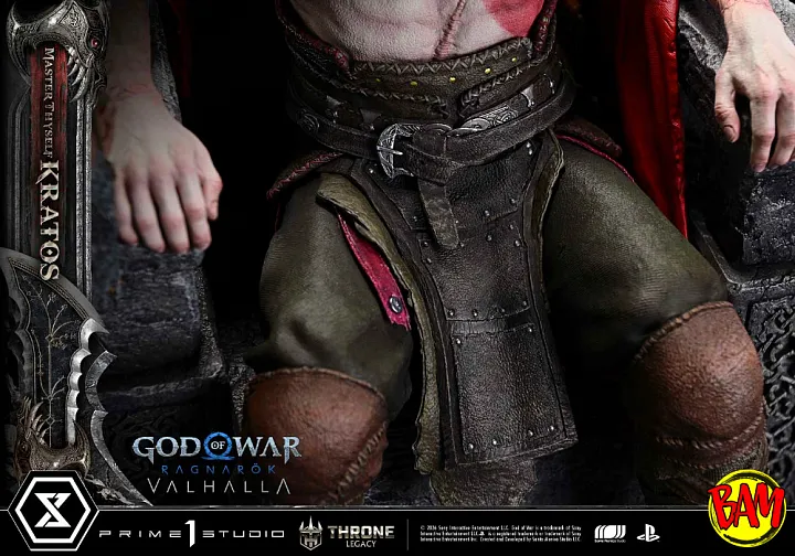 Prime 1 Studio: Throne Legacy Master Thyself Kratos Statue (God of War | Ragnarok)