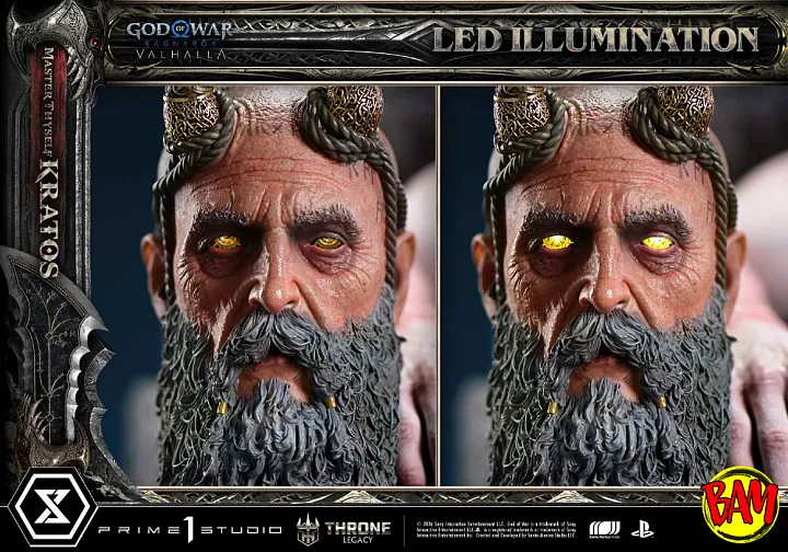 Prime 1 Studio: Throne Legacy Master Thyself Kratos Statue (God of War | Ragnarok)