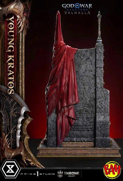 Prime 1 Studio: Throne Legacy Young Kratos Statue (God of War | Ragnarok) Bonus Version