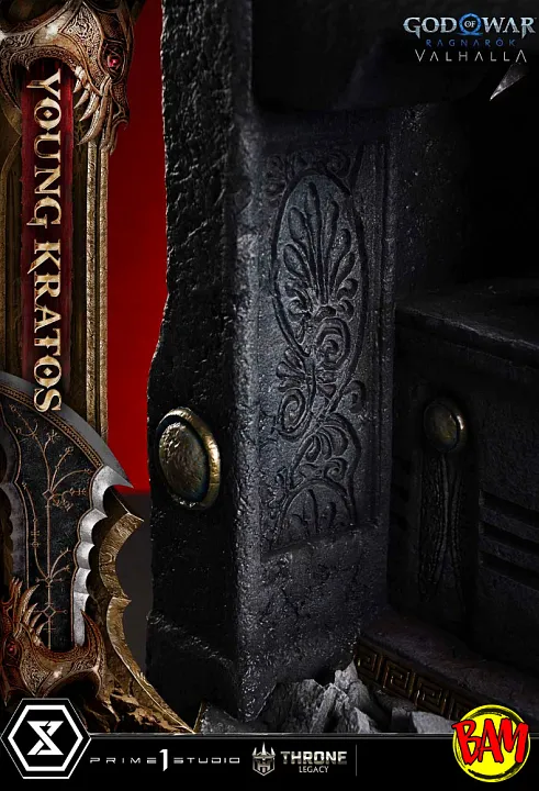 Prime 1 Studio: Throne Legacy Young Kratos Statue (God of War | Ragnarok) Bonus Version