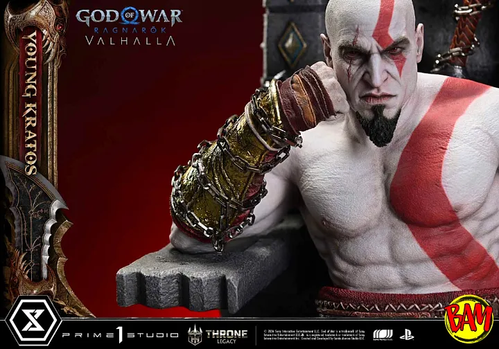 Prime 1 Studio: Throne Legacy Young Kratos Statue (God of War | Ragnarok) Bonus Version