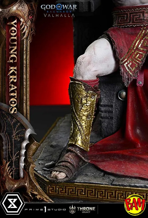 Prime 1 Studio: Throne Legacy Young Kratos Statue (God of War | Ragnarok)