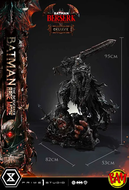 Prime 1 Studio: Ultimate Premium Masterline Batman the Berserker Rage Mode Statue (DC Comics) Deluxe Bonus Version
