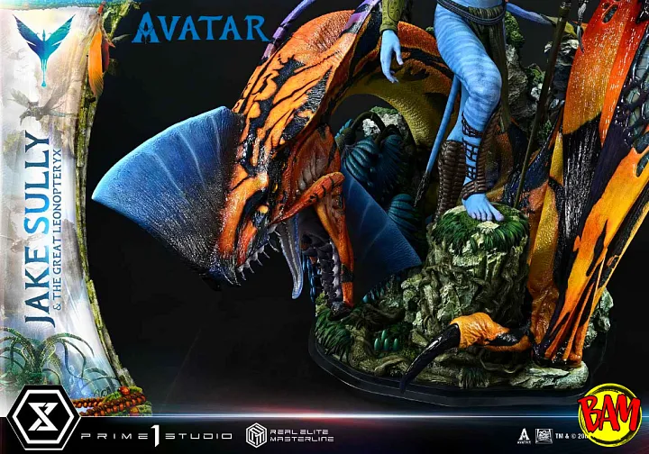 Prime 1 Studio: Real Elite Masterline Jake Sully & The Great Leonopteryx Statue (Avatar)