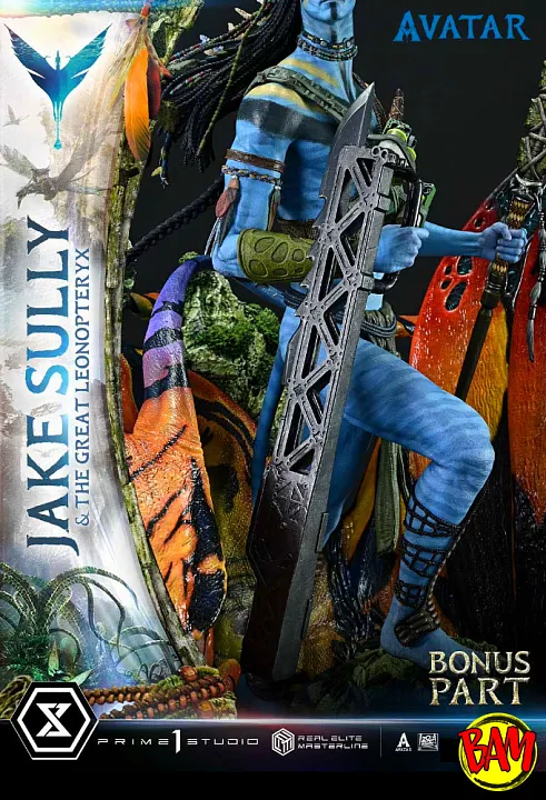 Prime 1 Studio: Real Elite Masterline Jake Sully & The Great Leonopteryx Statue Deluxe Bonus Version (Avatar)