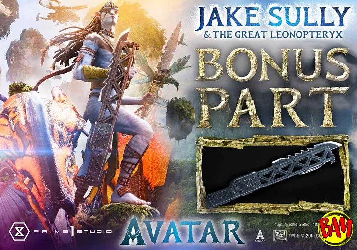 Prime 1 Studio: Real Elite Masterline Jake Sully & The Great Leonopteryx Statue Deluxe Bonus Version (Avatar)