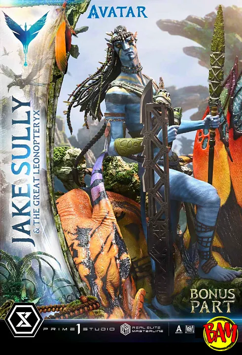 Prime 1 Studio: Real Elite Masterline Jake Sully & The Great Leonopteryx Statue Deluxe Bonus Version (Avatar)