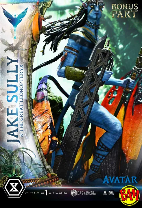 Prime 1 Studio: Real Elite Masterline Jake Sully & The Great Leonopteryx Statue Deluxe Bonus Version (Avatar)
